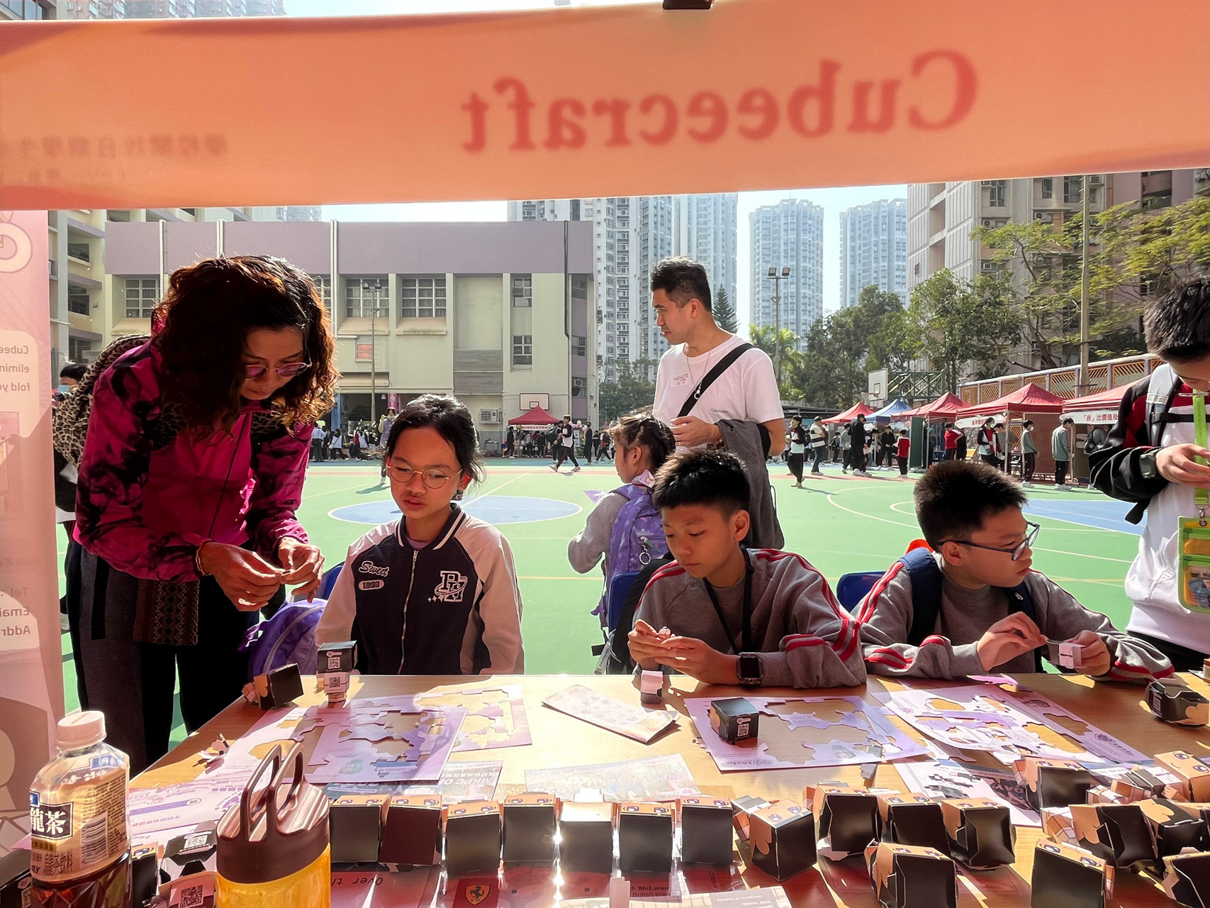 Jockey Club Man Kwan Eduyoung College School Open Day – ‘Cubeecraft’ booth activity